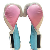 Bayoneta Premium MX - Latex Training Gloves - White/ Sky Blue/ Baby Pink