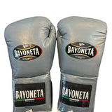 Bayoneta Premium MX - Guantes de Pelo de Caballo - Gris/ Blanco