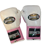 Bayoneta Premium MX - Guantes de Pelo de Caballo - Blanco/ Rosa