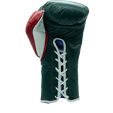 Bayoneta Premium MX - Guantes de Pelo de Caballo - Verde Pino/ Blanco/ Rojo