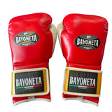 Bayoneta Premium MX - Horse Hair Gloves - Red/ Caramel Gold/ White