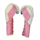 Bayoneta Premium MX - Guantes de Pelo de Caballo - Blanco/ Rosa