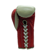 Bayoneta Premium PuLat Horse Hair Gloves - Cream/ Metallic Red Snake finish