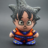 Dragon Ball Goku - Arte Huichol Mexicano