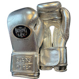 No Boxing No Life Guantes de Entrenamiento  - Plata Metálico