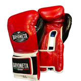 Bayoneta Premium MX - Guantes de Pelo de Caballo - Rojo/ Negro/ Blanco