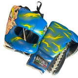 Bayoneta Set Gloves and Facebar - Custom Vegeta Hand Painted - Blue/ Black