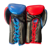 Bayoneta MX Latex Mismatch Gloves - Black/ Royal Blue/ Red