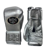 No Boxing No Life Guantes de Entrenamiento  - Plata Metálico