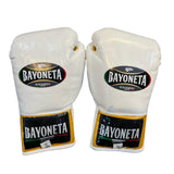 Bayoneta Premium MX - Guantes de Pelo de Caballo - Blanco/ Dorado Caramelo