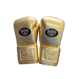 No Boxing No Life Training Gloves - Metallic Gold