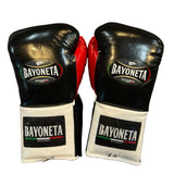 Bayoneta Premium MX - Guantes de Pelo de Caballo - Negro/ Rojo/ Blanco