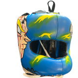 Bayoneta Set Gloves and Facebar - Custom Vegeta Hand Painted - Blue/ Black