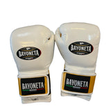 Bayoneta Premium MX - Horse Hair Gloves - White/ Caramel Gold