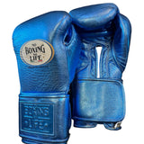 No Boxing No Life Guantes de Entrenamiento  - Azul Real Metálico