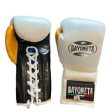 Bayoneta Premium MX - Latex Gloves - White/ Black/ Gold