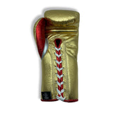 No Boxing No Life Fight Gloves - Canelo Edition - Gold/ Red Wine