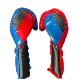 Bayoneta MX Latex Mismatch Gloves - Black/ Royal Blue/ Red