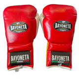 Bayoneta Premium MX - Horse Hair Gloves - Red/ Caramel Gold/ White