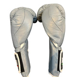 Bayoneta Premium MX - Guantes de Pelo de Caballo - Gris/ Blanco