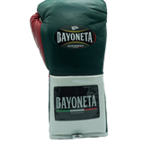 Bayoneta Premium MX - Guantes de Pelo de Caballo - Verde Pino/ Blanco/ Rojo