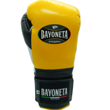 Bayoneta Premium PuLat Horse Hair Gloves - Yellow/ Black/ Silver