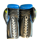 Bayoneta Set Gloves and Facebar - Custom Vegeta Hand Painted - Blue/ Black