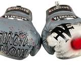 Bayoneta MX Horse Hair Gloves - Custom Naoya Inoue Hand Painted - Gray