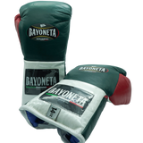 Bayoneta Premium MX - Guantes de Pelo de Caballo - Verde Pino/ Blanco/ Rojo