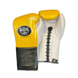 No Boxing No Life Training Gloves - Yellow/ Black/ White