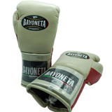 Bayoneta Premium PuLat Horse Hair Gloves - Cream/ Metallic Red Snake finish