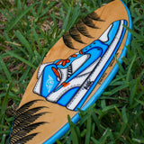 Air Jordan - Wooden Hand Painted Surfboard Replica