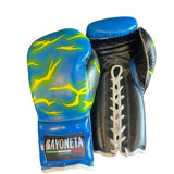 Bayoneta Set Gloves and Facebar - Custom Vegeta Hand Painted - Blue/ Black