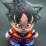 Dragon Ball Goku - Arte Huichol Mexicano