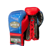 Bayoneta MX Latex Mismatch Gloves - Black/ Royal Blue/ Red