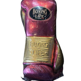 No Boxing No Life Fight Gloves - Metallic Purple/ Gold