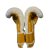 Bayoneta Premium MX - Horse Hair Gloves - White/ Caramel Gold