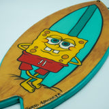 Bob Esponja - Replica de tabla de surf de madera pintada a mano