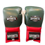 Bayoneta Premium MX - Latex Gloves - Olive Green/ Red/ Black / White