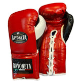 Bayoneta Premium MX - Guantes de Pelo de Caballo - Rojo/ Negro/ Blanco