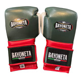 Bayoneta Premium MX - Latex Training Gloves - Olive Green/ Red/ Black / White