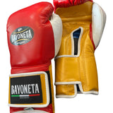 Bayoneta Premium MX - Horse Hair Gloves - Red/ Caramel Gold/ White