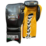 Bayoneta Premium MX - Horse Hair Gloves - Black/ Caramel Gold